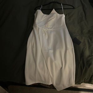 Queen of the city white body con dress